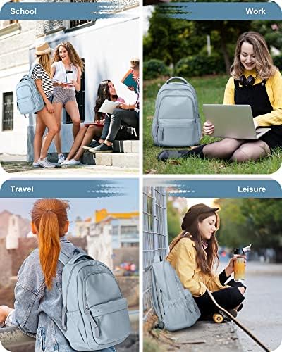 Small Backpack For School Girls Boys Aesthetic Lightweight Travel Daypack Simple Cute Backpack For Women Men Waterproof College High School Bookbag Fit 14 Inch Laptop With USB charging port,אור